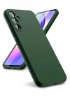 Mey İthalat®  Samsung Galaxy A24 4G Kılıf First Silikon - Koyu Yeşil