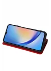 Mey İthalat®  Samsung Galaxy A24 4G Kılıf Trend S Plus Kapaklı Kılıf - Siyah