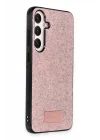 Mey İthalat®  Samsung Galaxy A25 5G Bright Simli Kapak - Pembe