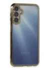 Mey İthalat®  Samsung Galaxy A25 5G Kılıf  Lensli Silikon - Gold