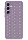 Mey İthalat®  Samsung Galaxy A25 5G Kılıf Petek Silikon Kapak - Lila