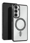 Mey İthalat®  Samsung Galaxy A26 Joke Simli Magneticsafe Kılıf - Siyah