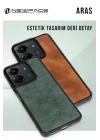 Mey İthalat®  Samsung Galaxy A26 Kılıf Aras Deri Kapak - Koyu Yeşil
