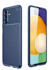 Mey İthalat®  Samsung Galaxy A26 Kılıf Auto Focus Karbon Kapak - Lacivert