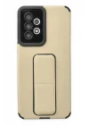 Mey İthalat®  Samsung Galaxy A33 5G Kılıf Mega Standlı Silikon - Gold
