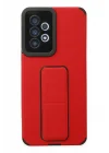 Mey İthalat®  Samsung Galaxy A33 5G Kılıf Mega Standlı Silikon - Kırmızı