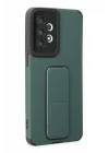 Mey İthalat®  Samsung Galaxy A33 5G Kılıf Mega Standlı Silikon - Yeşil