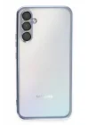 Mey İthalat®  Samsung Galaxy A34 5G Kılıf  Lensli Silikon - Açık Mavi