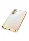 Mey İthalat®  Samsung Galaxy A34 5G Kılıf  Lensli Silikon - Gold