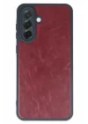 Mey İthalat®  Samsung Galaxy A35 5G Kılıf Aras Deri Kapak - Bordo