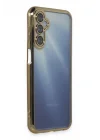 Mey İthalat®  Samsung Galaxy A35 5G Kılıf  Lensli Silikon - Gold