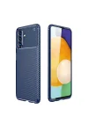Mey İthalat®  Samsung Galaxy A36 Kılıf Auto Focus Karbon Kapak - Lacivert