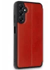 Mey İthalat®  Samsung Galaxy A36 Kılıf Flip Cover - Kırmızı