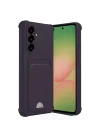 Mey İthalat®  Samsung Galaxy A36 Kılıf Kelvin Kartvizitli Silikon - Derin Mor