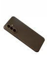 Mey İthalat®  Samsung Galaxy A37 5G Thermax Silikon Kılıf - Kahverengi