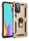Mey İthalat®  Samsung Galaxy A52 Kılıf Sofya Yüzüklü Silikon Kapak - Gold