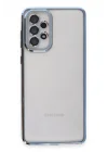 Mey İthalat®  Samsung Galaxy A53 5G Kılıf  Lensli Silikon - Açık Mavi