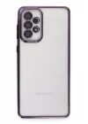 Mey İthalat®  Samsung Galaxy A53 5G Kılıf  Lensli Silikon - Mor