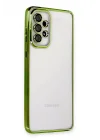 Mey İthalat®  Samsung Galaxy A53 5G Kılıf  Lensli Silikon - Yeşil