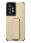 Mey İthalat®  Samsung Galaxy A53 5G Kılıf Mega Standlı Silikon - Gold
