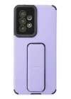 Mey İthalat®  Samsung Galaxy A53 5G Kılıf Mega Standlı Silikon - Lila