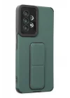 Mey İthalat®  Samsung Galaxy A53 5G Kılıf Mega Standlı Silikon - Yeşil