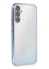 Mey İthalat®  Samsung Galaxy A54 5G Kılıf  Lensli Silikon - Açık Mavi