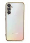 Mey İthalat®  Samsung Galaxy A54 5G Kılıf  Lensli Silikon - Gold