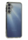 Mey İthalat®  Samsung Galaxy A55 5G Kılıf  Lensli Silikon - Gümüş