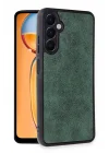 Mey İthalat®  Samsung Galaxy A56 Kılıf Aras Deri Kapak - Koyu Yeşil