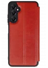 Mey İthalat®  Samsung Galaxy A56 Kılıf Flip Cover - Kırmızı