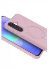 Mey İthalat®  Samsung Galaxy A56 Regal Magsafe Standlı Kapak - Açık Pembe