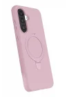 Mey İthalat®  Samsung Galaxy A56 Regal Magsafe Standlı Kapak - Açık Pembe