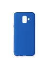 Mey İthalat®  Samsung Galaxy A6 2018 Kılıf First Silikon - Mavi