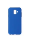 Mey İthalat®  Samsung Galaxy A6 2018 Kılıf First Silikon - Mavi