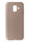 Mey İthalat®  Samsung Galaxy A6 2018 Kılıf First Silikon - Rose Gold
