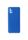 Mey İthalat®  Samsung Galaxy A71 Kılıf First Silikon - Mavi
