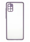 Mey İthalat®  Samsung Galaxy A71 Kılıf Montreal Silikon Kapak - Mor