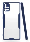 Mey İthalat®  Samsung Galaxy A71 Kılıf Platin Silikon - Lacivert