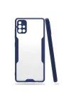Mey İthalat®  Samsung Galaxy A71 Kılıf Platin Silikon - Lacivert