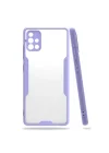 Mey İthalat®  Samsung Galaxy A71 Kılıf Platin Silikon - Lila