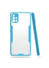Mey İthalat®  Samsung Galaxy A71 Kılıf Platin Silikon - Mavi