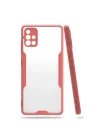 Mey İthalat®  Samsung Galaxy A71 Kılıf Platin Silikon - Pembe