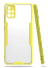 Mey İthalat®  Samsung Galaxy A71 Kılıf Platin Silikon - Sarı
