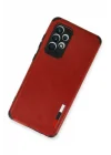 Mey İthalat®  Samsung Galaxy A72 Kılıf Loop Deri Silikon - Kırmızı