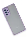 Mey İthalat®  Samsung Galaxy A72 Kılıf Montreal Silikon Kapak - Mor