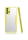 Mey İthalat®  Samsung Galaxy A72 Kılıf Platin Silikon - Sarı