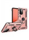 Mey İthalat®  Samsung Galaxy A72 Kılıf Sofya Yüzüklü Silikon Kapak - Rose
