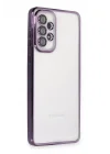 Mey İthalat®  Samsung Galaxy A73 5G Kılıf  Lensli Silikon - Mor