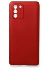 Mey İthalat®  Samsung Galaxy A91 / S10 Lite Kılıf First Silikon - Bordo